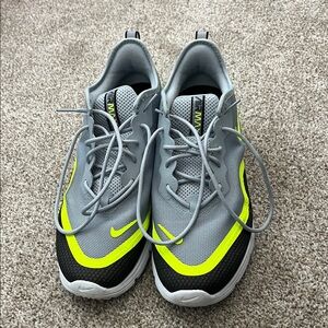 Nike Men’s AirMax Gray and Volt Athletic Sneakers